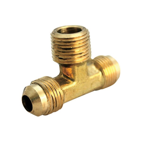 Swivel 0.37 x 0.37 x 0.25 in. Dia. Flare To Flare To MPT Yellow Brass Reducing Tee, 5PK SW708201 - main